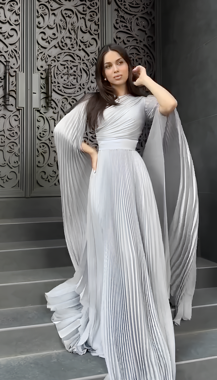 Robe longue gris - Robe Addict