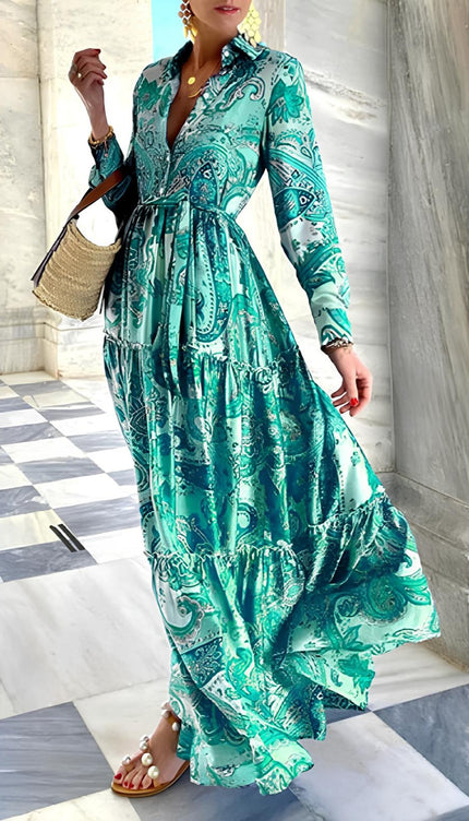 Robe longue hiver boheme - Robe Addict