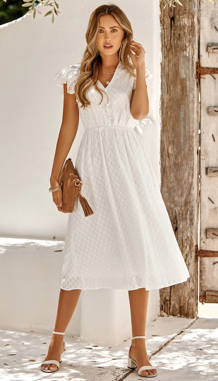 Robe longue manches papillon - Robe Addict