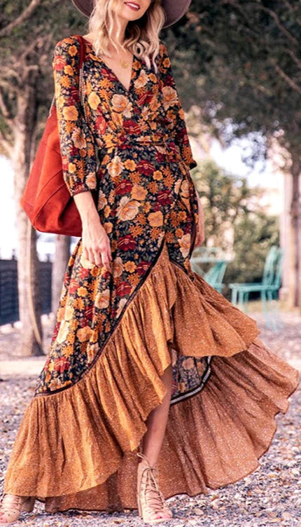 Robe longue rétro - Robe Addict