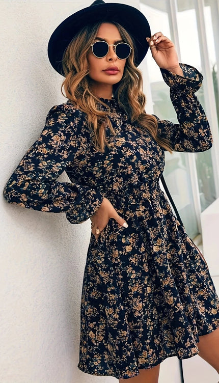 Robe manches longues fluide - Robe Addict
