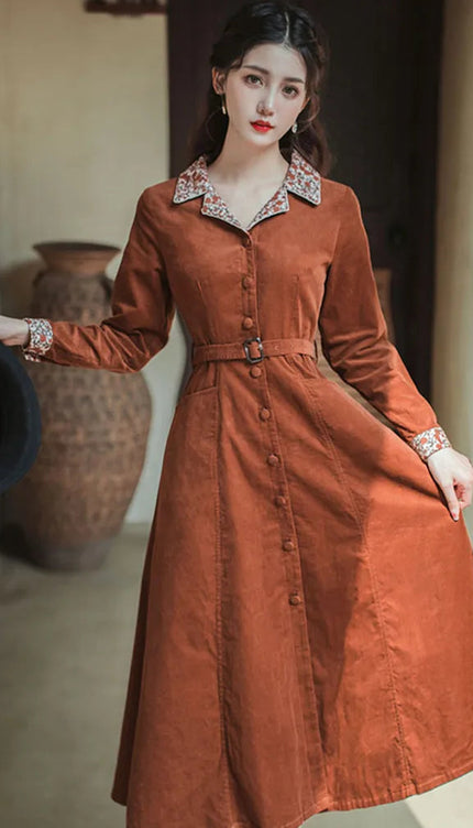 Robe marron daim - Robe Addict