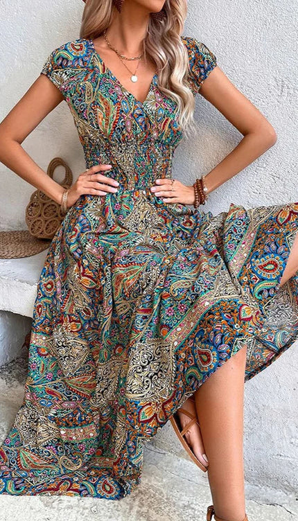 Robe motif cachemire - Robe Addict