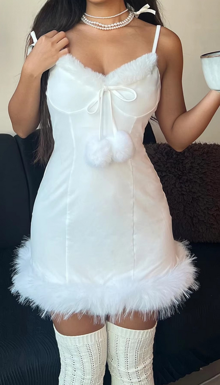 Robe noel blanche - Robe Addict