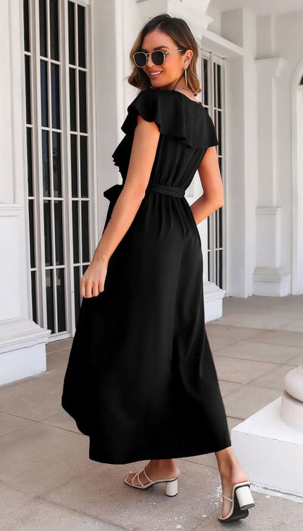 Robe noire chic longue - Robe Addict