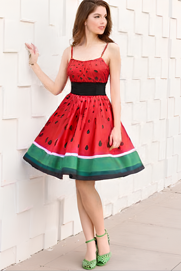 Robe pasteque - Robe Addict