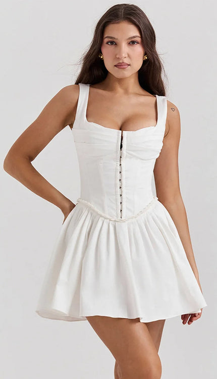 Robe patineuse blanche - Robe Addict