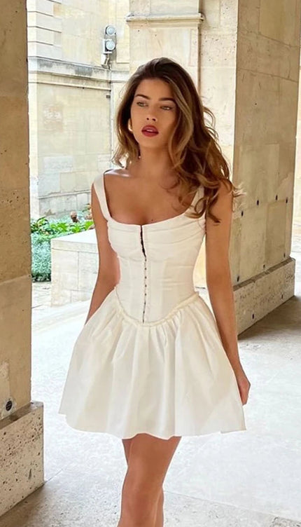 Robe patineuse blanche - Robe Addict