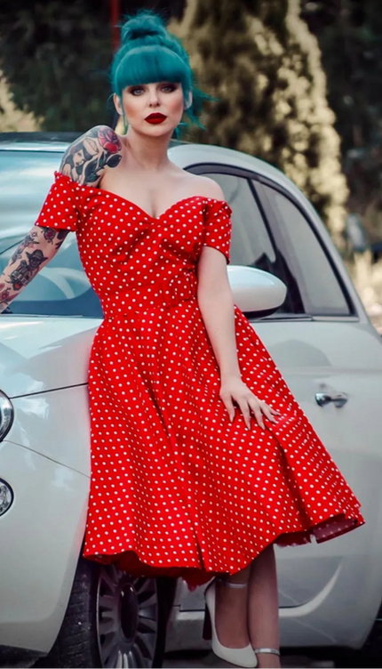 Robe pin up rouge - Robe Addict