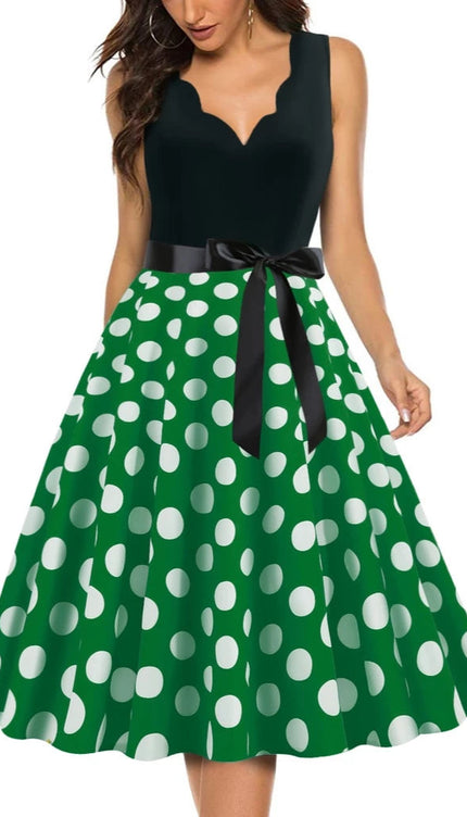 Robe pin up verte - Robe Addict