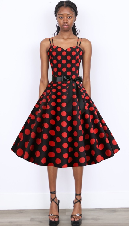 Robes à pois année 50 - Robe Addict