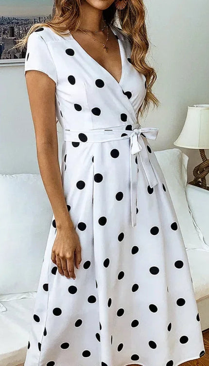 Robe à pois vintage - Robe Addict