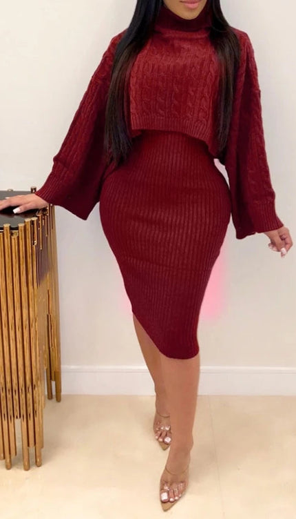 Robe pull burgundy - Robe Addict
