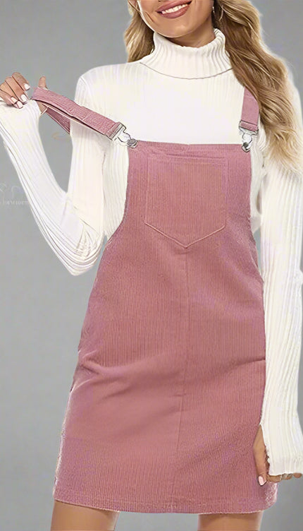 Robe salopette en velours - Robe Addict
