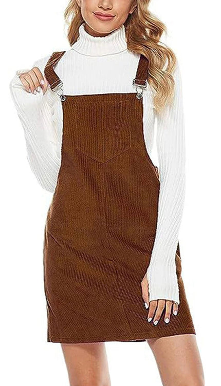 Robe salopette marron - Robe Addict