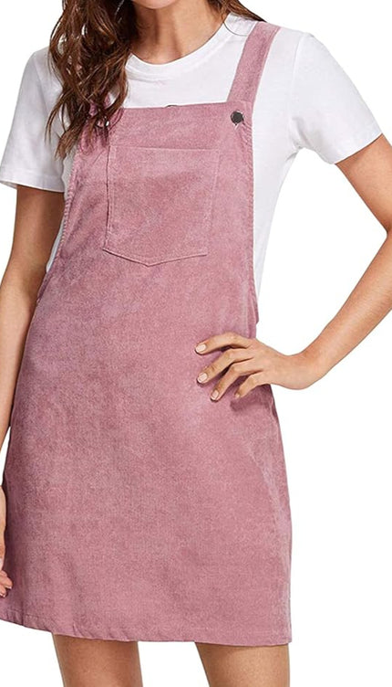 Robe salopette velour cotelé - Robe Addict