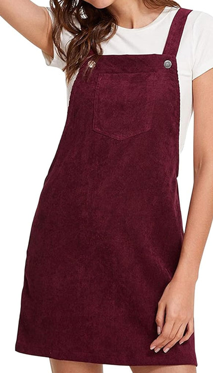 Robe salopette velour cotelé - Robe Addict