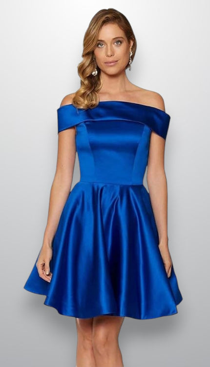 Robe soirée bleu electrique - Robe Addict