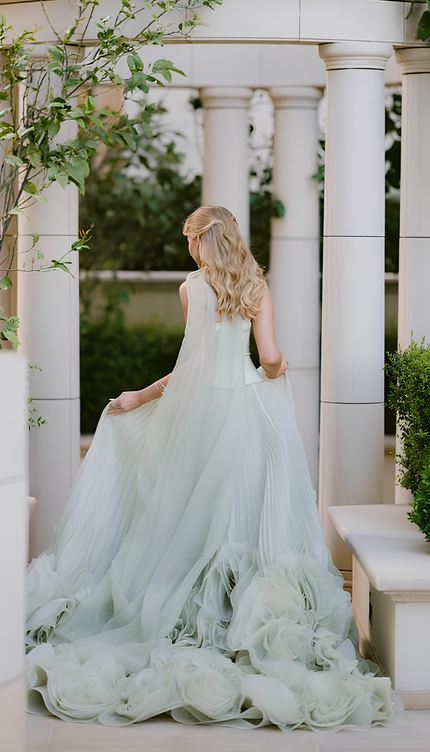 Robe soirée avec tulle travaillé - Robe Addict