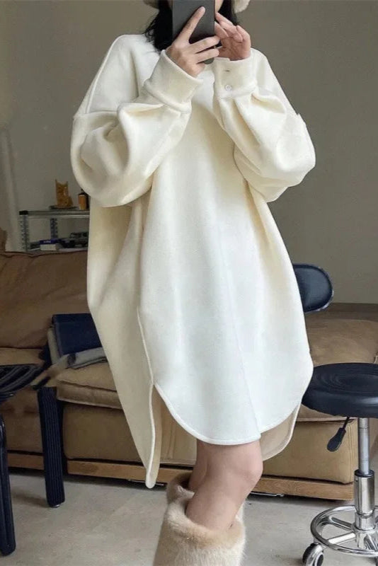 Robe sweat blanche - Robe Addict