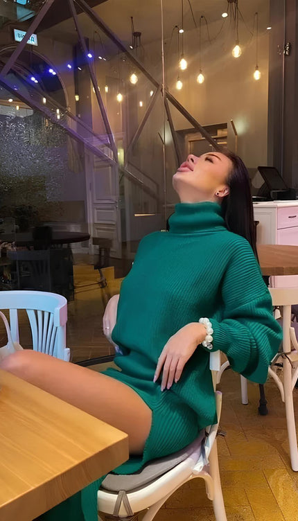 Robe sweat vert - Robe Addict