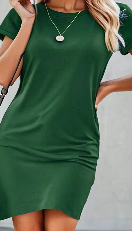 Robe t shirt verte - Robe Addict