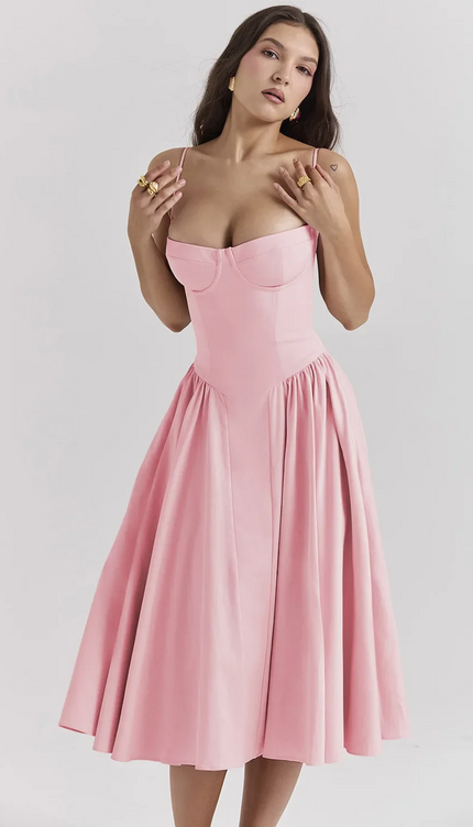 Robe trapeze bretelle - Robe Addict