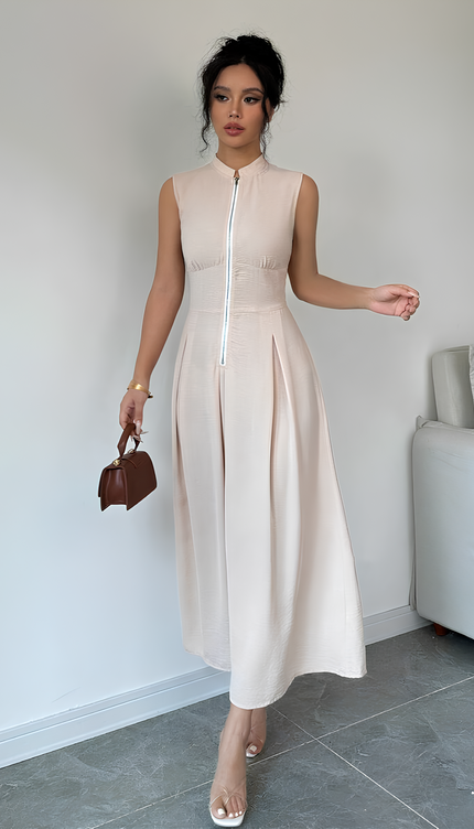 Robe trapeze sans manches - Robe Addict