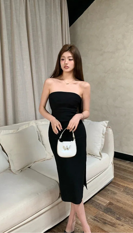 Robe tube noir - Robe Addict