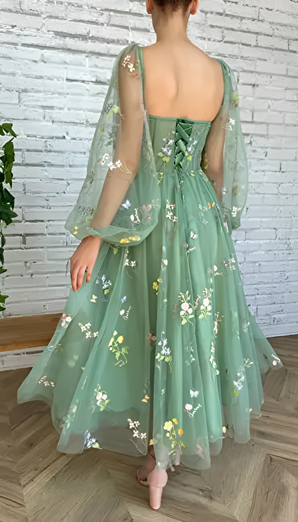 Robe tulle brodée - Robe Addict
