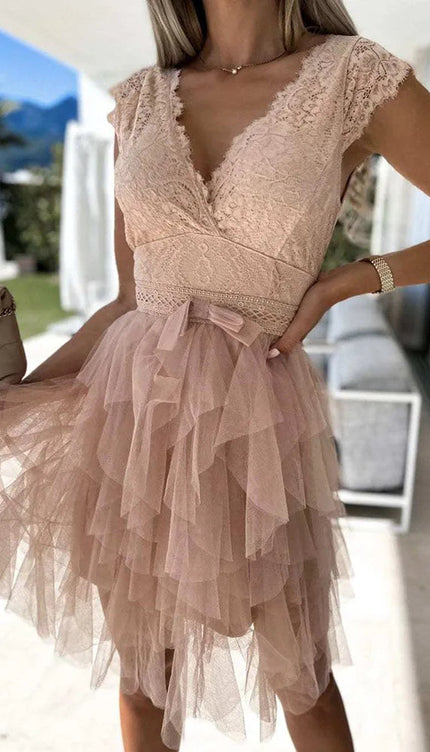 Robe tulle et dentelle - Robe Addict