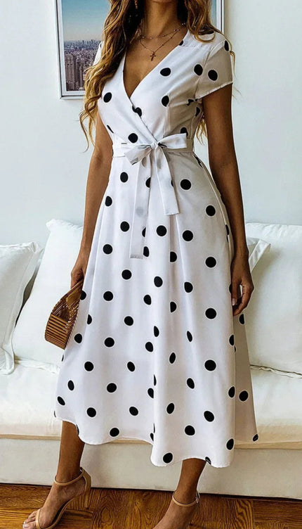 Robe à pois vintage - Robe Addict