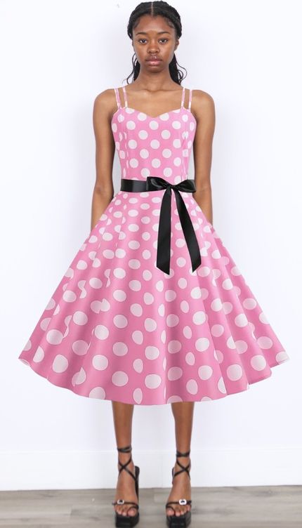 Robes à pois année 50 - Robe Addict