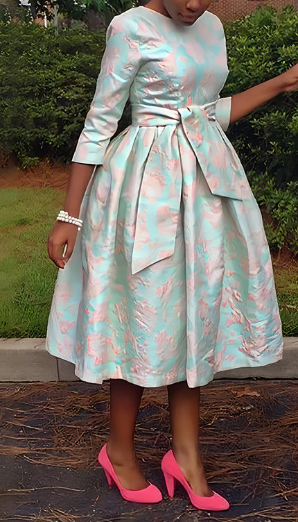 Robe année 70 grande taille - Robe Addict