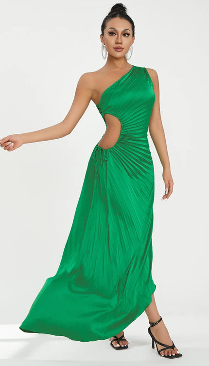 Robe plissée asymétrique - Robe Addict
