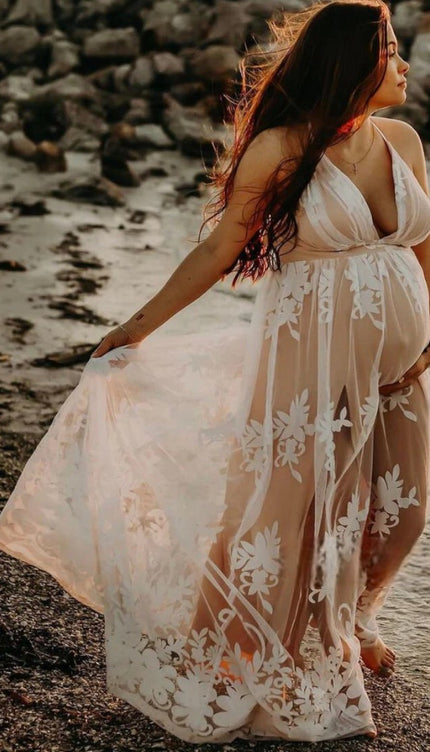 Robe blanche gender reveal - Robe Addict