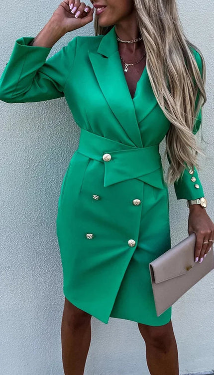 Robe blazer vert - Robe Addict