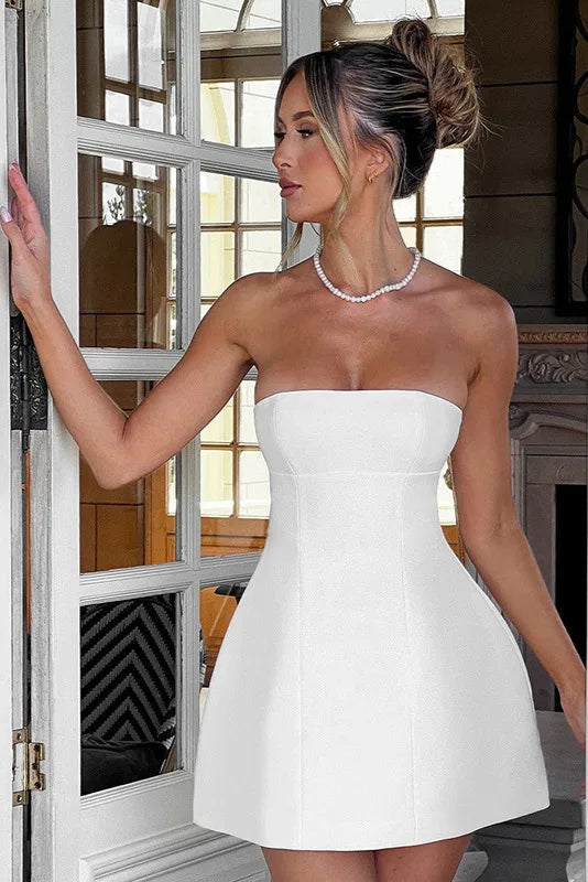Robe bustier blanc - Robe Addict