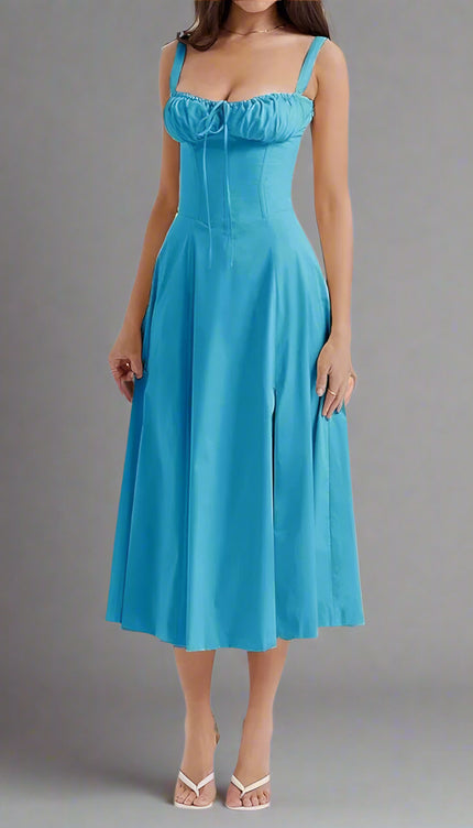 Robe bustier bleu - Robe Addict