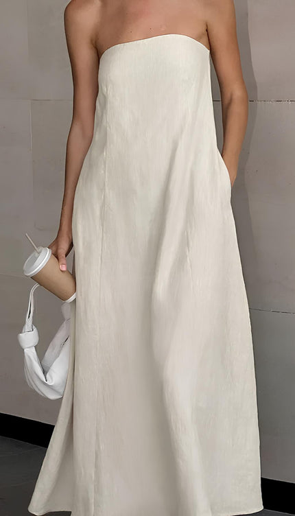 Robe bustier lin - Robe Addict