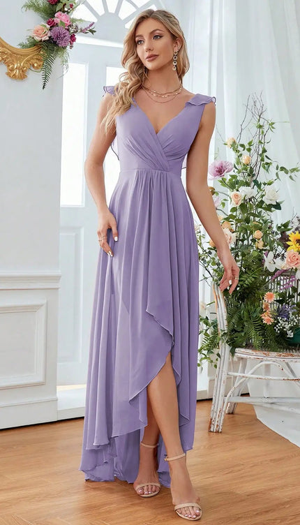 Robe ceremonie parme - Robe Addict