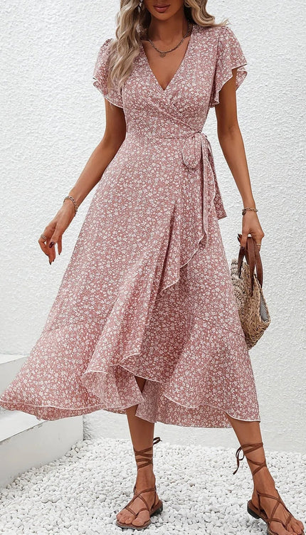Robe champêtre fleurie - Robe Addict
