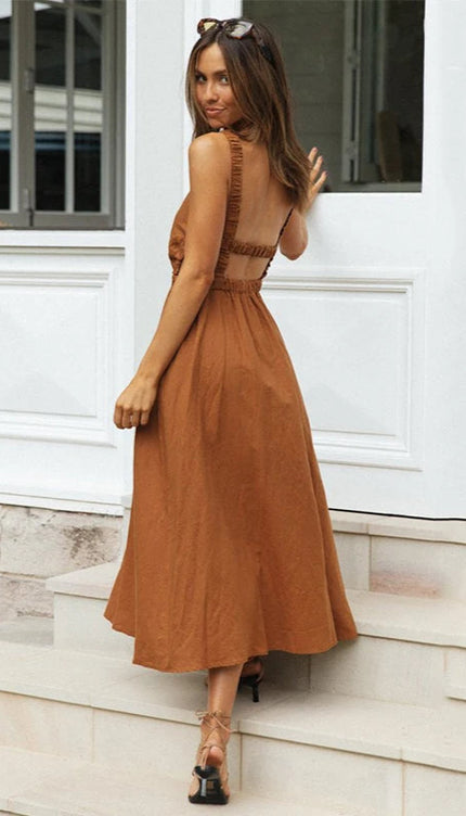Robe champetre terracotta - Robe Addict