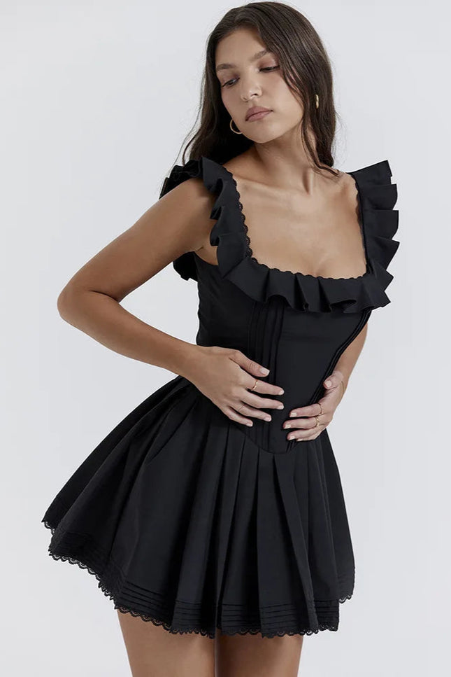 Robe chasuble noire - Robe Addict
