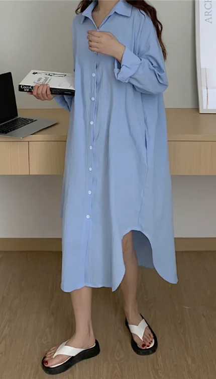 Robe chemise oversize - Robe Addict