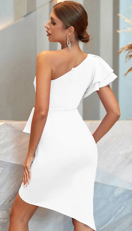 Robe cocktail blanc - Robe Addict