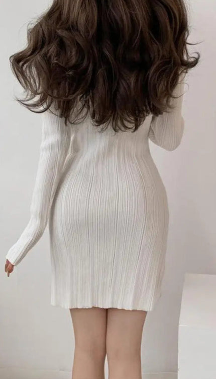 Robe courte boutonnée - Robe Addict