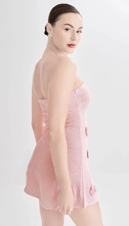 Robe courte vieux rose - Robe Addict