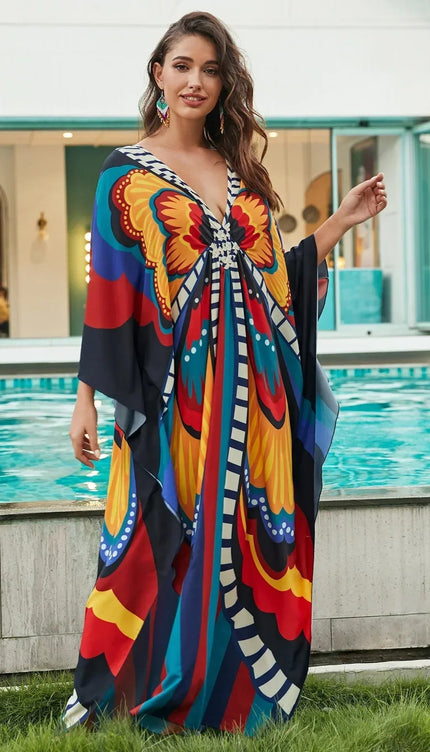 Robe de plage caftan - Robe Addict