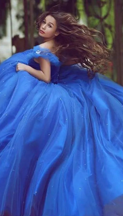 Robe de princesse bleue - Robe Addict